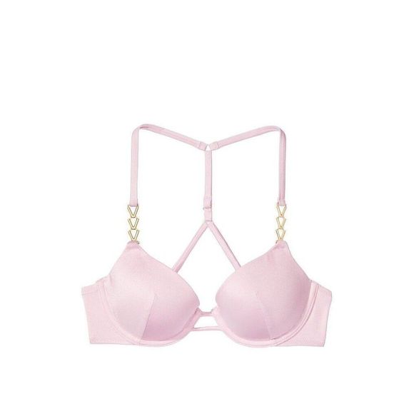 Victoria's Secret 34DD,36D,36DD,36DDD BIKINI bottom LUSTY LILAC PINK CHAIN STRAP - Picture 4 of 5